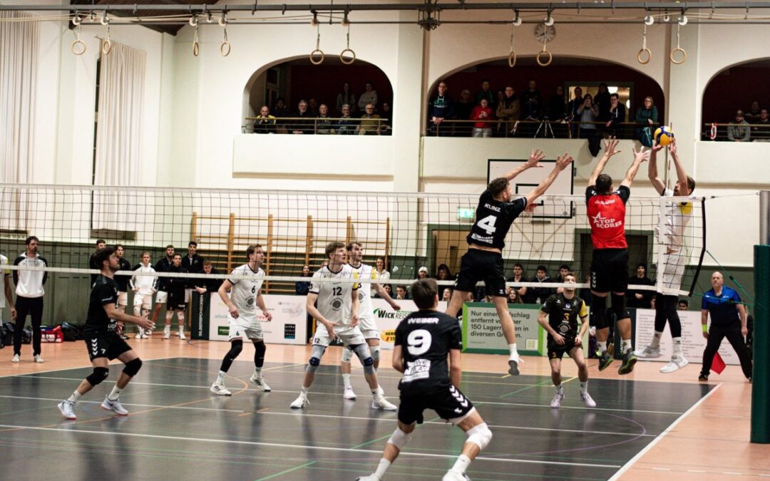 Spielszene des STV St.Gallen Volleyball in der Halle