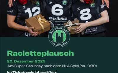 Freier Eintritt zum NLA Spiel am 20.12., anschliessend Raclette Plausch